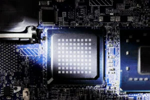 CPU processor motherboard mockup