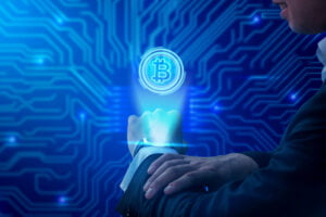 Blockchain & Smart Contracts in Power Grid: Enhancing Transparency & Efficiency beautiful-cryptocurrency-hologram-design