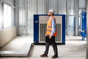 Efficient Cooling for Data Center Power Savings person-working-building-construction_23-2149184906